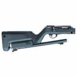 OWYHEE Bolt Action Take Down Rifle, 17 HMR, 16.5" Threaded Barrel, 1/2x28 Thread Pitch, Matte Finish, Black, Modified Magpul X-22 Takedown Backpacker Stock, 1 Magazine, 9 Rounds OHR-TD17HMR-MB-OB-BLK