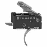 Trigger, 2.5-5.0LB Pull Weight, Fits AR-15, Adaptable Curved Trigger, Two Stage, Adjustable, Stainless Finish, Includes Installation Tools, Instruction Book, & TriggerTech Patch AR0-TBS-25-NNC