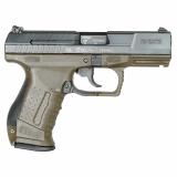 P99, Collector's Edition, Striker Fired, Semi-automatic, Polymer Frame Pistol, Full Size, 9MM, 4" Barrel, Matte Finish, Black Slide, Olive Drab Green Frame, Fixed Sights, 15 Rounds, 2 Magazines, Inlcudes Olive Drab Green Hardcase, P99 Final Edition Knife