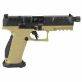 PDP Pro, Striker Fired, Semi-automatic, Polymer Frame Pistol, Full Size, 9MM, 5.1" Threaded Barrel, Matte Finish, Black Slide, Flat Dark Earth Frame, Adjustable Rear Sight, Optics Ready, 18 Rounds, 2 Magazines 2876582