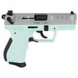 PD380, Double Action/Single Action, Hammer Fired, emi-Automatic, Polymer Frame Pistol, Compact, 380  ACP, 3.7" Barrel, Matte Finish, Angel Blue, Manual Safety, 9 Rounds, 1 Magazine 5050525