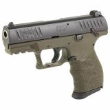CCP M2+, Striker Fired, Semi-automatic, Polymer Frame Pistol, Compact, 9MM, 3.54" Barrel, Matt Finish, Military Green and Black, Manual Safety, 3 Dot Sights, 8 Rounds, 2 Magazines 5083506
