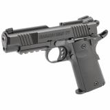 Forge H1 1911, Single Action Only, Semi-automatic, Metal Frame Pistol, Full Size, 22 LR, 4.25" Threaded Barrel, Cerakote Finish, Black, Manual Safety, Adjustable Sights, 10 Rounds, 2 Magazines 5801010