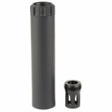 Quell, Suppressor, 9MM, Stainless Steel Construction, Armor Tuff Finish, Black, 5/8X24 Threaded, Includes K-Mount Muzzle Device, Storage Case SP-QUELL-9BLK24