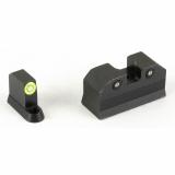 R3D, 2.0, Tritium Night Sight, For CZ P10, Suppressor Height, Green Front Outline, Green Tritium Front/Rear CZ-R201S-6G
