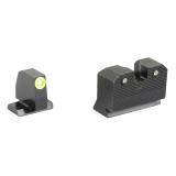 R3D 2.0, Suppressor Height Night Sight, For S&W M&P OR Full Size & Compact, Green Front Outline, Green Tritium Front/Rear SW-R205P-6G