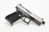 Zev Custom Hex Glock 19 |9mm Zev Black Threaded Barrel, Zev Pro Magwell, Hex Ti Gray Slide w/ RMR Mount, ZEV Fulcrum Ultimate Trigger, ZEV Extended Mag Release, Two 15 Round Magazines