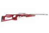 Volquartsen Custom I-Fluted IF-5 Top Shot Rifle |22LR 18.5" Stainless Barrel with I-Fluting and Forward Blow Compensator, 2Lb Trigger Pull, Integral Picatinny Rail, Red Lightweight Thumbhole Stock