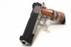 1911 Full Size STX Flat Top .45 ACP 5 Inch Barrel Adjustable Combat Night Sights Two-Tone Finish Black Slide Stainless Frame Wood Grips, 2 8 Round Magazines